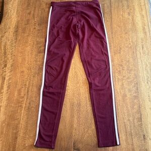 Burgundy leggings Small